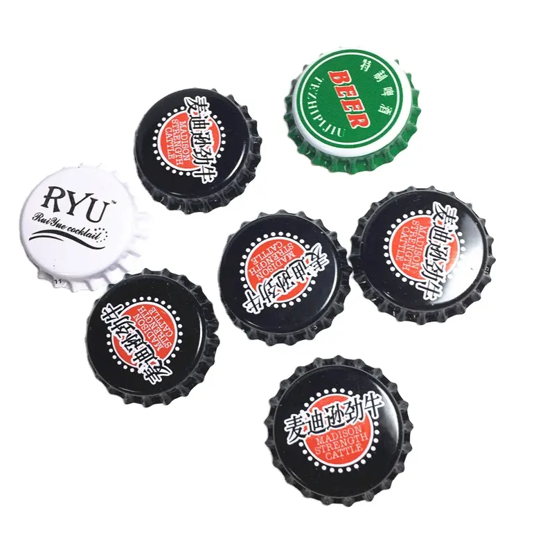 Groothandel Custom Beer Fles Afdrukken Metalen Crown Cap 26Mm Universele Soda Fles Cap