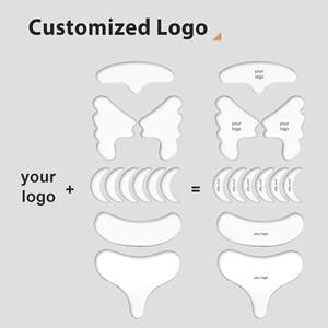 Patchs réutilisables en silicone auto-adhésif pour le front et anti-rides avec collagène Coussin d'allaitement réutilisable pour la nuit 8h pour la beauté des yeux et du visage - Product Image 4