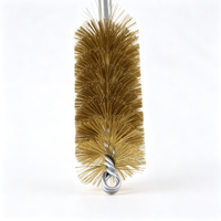 Brosse de nettoyage en spirale en fil de laiton torsadé avec boucle supérieure pour l'élimination de la poussière des cheminées industrielles, DIY, OEM, personnalisable, fourniture d'usine