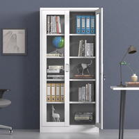 Armoire de classement à 2 portes avec étagères réglables et serrure à clé, conception détachable, vente directe d'usine, personnalisation prise en charge