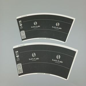 Customized Printing and Punching Double Side PE Coated Food Grade Disposable <b>Paper</b> <b>Cups</b> Fan for Material for Noodle Salad Use - Product Image 4