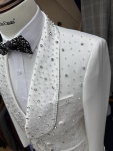 Completo da Uomo Moderno Minimalista Slim Fit 2 Pezzi: Giacca <span class=keywords><strong>in</strong></span> <span class=keywords><strong>Cotone</strong></span> Poliestere e Pantaloni a Gamba Dritta con Gilet – Ideale per l'Ufficio - Product Image 5