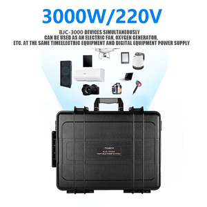 Station d'alimentation portable tout-en-un 3000W avec batterie lithium-ion 1KW 2KW 3KW et contrôleur MPPT, prise UE pour stockage d'énergie domestique - Product Image 2