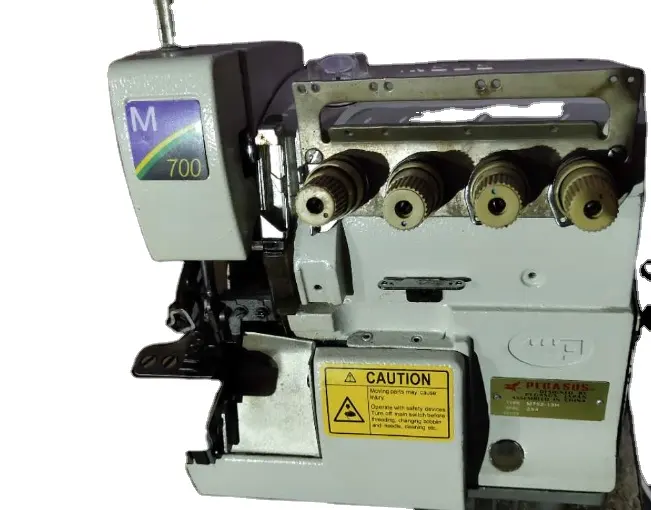 Máquina de costura industrial de alta velocidade, overlock original de alta velocidade pegasusm700, quatro fios, feita no japão, overlock