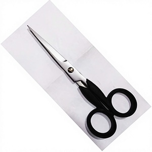 Ciseaux de barbier professionnels ASAP en acier inoxydable pour droitiers, à long manche, finition miroir, ciseaux de précision pour salon - Product Image 1