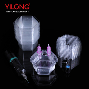 Caja personalizada de 20 piezas, vasos de colmena vendidos, Cartucho de <span class=keywords><strong>tatuaje</strong></span> desechable, portavasos, taza de limpieza de tinta para tatuar - Product Image 1