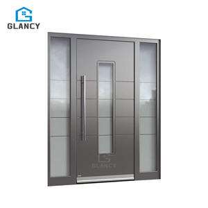 Porte ad Arco in Vetro Singolo Moderne in Stile Francese, in Alluminio Verniciato Nero, Certificate CE, per Interni e Giardini, Minimaliste e Termoisolanti - Product Image 6