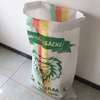 73*135CM EL 9 PpWoven 폴리프로필렌 백/포대 50kg 100kg 쌀, 설탕, 밀가루, 곡물, 옥수수, 비료, 가금류 사료 포장용