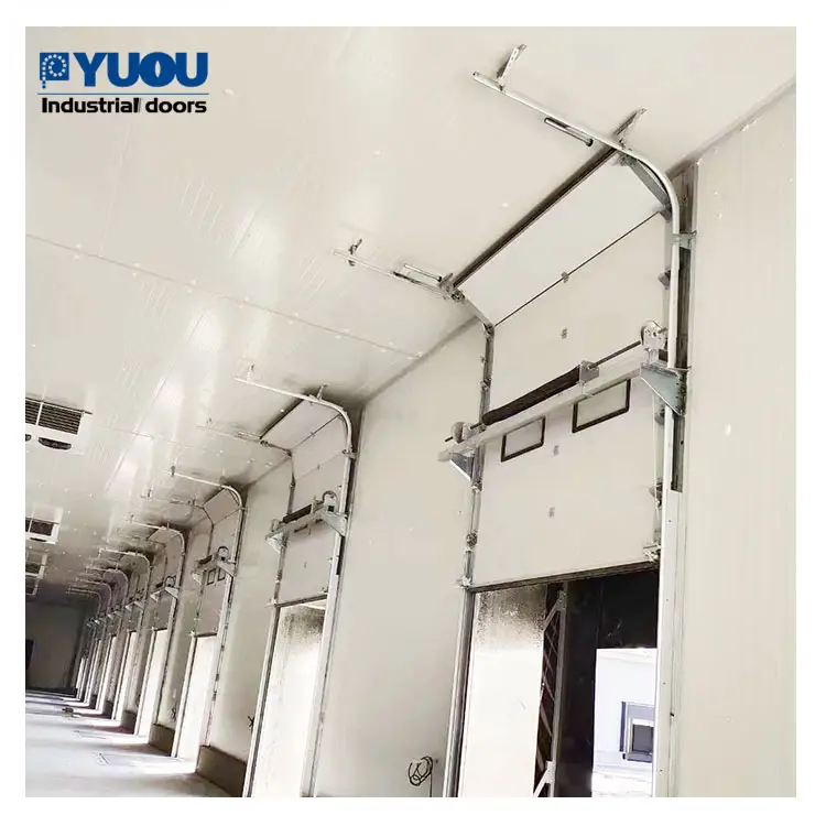For Garage beautiful style Security Automatic Thermal Insulated Sectional Overhead Vertical Lifting Door