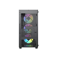 Casing kaca Tempered komputer magnetik, sarung HP penyaring debu kabinet baja MAtx Gaming