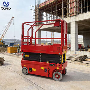 Plateforme élévatrice hydraulique électrique certifiée CE à expédition rapide, 4m-6m, élévateur à ciseaux mobile compact, deux contrôleurs, vente chaude - Product Image 5