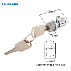 Interruptor de Llave Mecánico HABOO de 12 mm y 2 Posiciones, Interruptor de Llave Eléctrico de Seguridad de Alta Calidad HB015 - Product Image 5