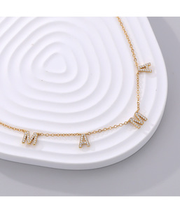<span class=keywords><strong>Collana</strong></span> di zirconi in argento 925 <span class=keywords><strong>personalizzabile</strong></span> gioielli da donna con lettere di diamanti lucidi ciondolo <span class=keywords><strong>collana</strong></span> con <span class=keywords><strong>nome</strong></span> di mamma - Product Image 3