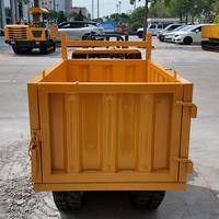 Mini-transporteur à chenilles certifié CE de 1 tonne, benne à chenilles en caoutchouc pour vergers, agriculture et aménagement paysager