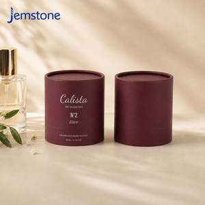 Custom Logo Cylinder Tube Packaging Recyclable Kraft Cardboard Skin Care Perfume Paper Tube Box Packaging For Cosmetic Container - Product Image 2