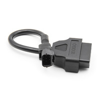 Cable Adaptador de 16 Pines OBD 2 OBD2 Hembra a 3 Pines para Motocicleta KYMCO