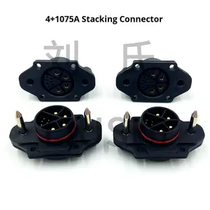 Настраиваемый 4 + 8 35A соединитель для укладки дома Портативный быстроразъемный накопитель энергии медный сплав интерфейс нейлоновые разъемы - Product Image 2