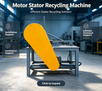Machine de découpe de moteurs usagés fabriquée en Chine, machine de découpe de moteurs électriques, recyclage de stators de moteurs de machines à laver pour la récupération du cuivre