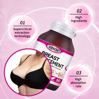 Capsule Naturelle pour l'Augmentation Mammaire, Soin Personnel, Améliorateur de Poitrine, Augmente la Taille des Seins, Capsule de Pueraria Loba et Papaye