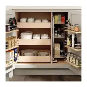 Melamine Modern Kitchen MDF Board Designs Kitchen Cabinet Storage Accessories Modular Kitchen