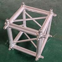 Connecteur d'angle en aluminium six voies certifié TUV pour treillis de scène, idéal pour les présentoirs triangulaires et carrés