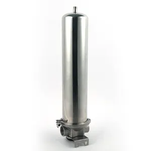 Carcasa de filtro de acero inoxidable Sistema de prefiltración uso industrial agua 40 micras SS cartucho de filtro prefiltro