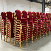 Chaises de salle à manger en métal avec coussin moelleux pour hôtels, mariages, banquets, réunions VIP, salon, appartement, villa - Design moderne