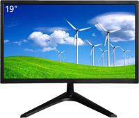 Moniteur 20 pouces 4K 1080P avec sortie vidéo pour PC, ordinateur de bureau, CCTV, écran LED