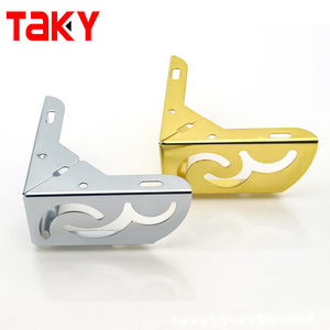 Pieds <span class=keywords><strong>de</strong></span> meubles en métal chromé doré, accessoires pour canapé, pieds <span class=keywords><strong>de</strong></span> table, pieds <span class=keywords><strong>de</strong></span> <span class=keywords><strong>lit</strong></span> - Product Image 1