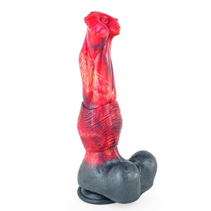 Faak 25 cm Fire Dragon Huge Penis G- Spot Realistic Soft Liquid Silicone Animal <b>Dildo</b> Sex Toys for Women Lesbian - Product Image 5