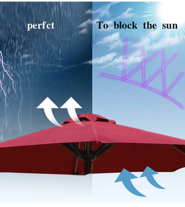 Gros parasol de jardin de belle qualité grand parasol de jardin extérieur parasols de jardin extérieur - Product Image 2