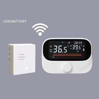 Termostato Inalámbrico para Caldera de Gas y Calentador de Agua, con Batería RF, Tuya WiFi, Control de Temperatura Digital Inteligente para el Hogar, Compatible con Alexa y Google