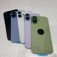 Coque arrière OEM avec vitre arrière pour iPhone 14 15 Plus 16 Pro Max, plaque métallique installée, anneau magnétique, charge sans fil NFC, flex