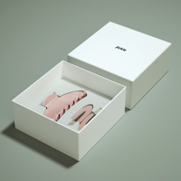 Emballage d'accessoires de bijoux en relief biodégradables Boîtes blanches de luxe de conception personnalisée avec couvercle
