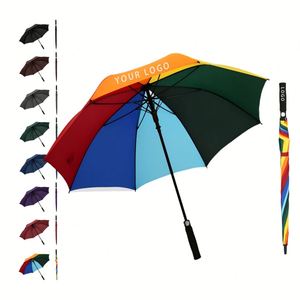 Promotional Gift Custom logo 27inch Windproof Waterproof Stick Branded 8k <b>Golf</b> Umbrella Double Layer <b>Golf</b> Umbrella - Product Image 1