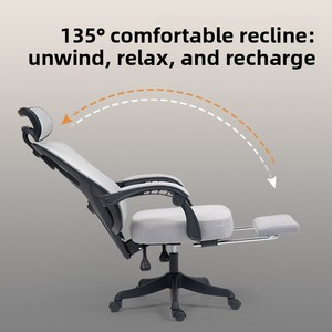 <span class=keywords><strong>Chaise</strong></span> ergonomique en maille avec accoudoirs, pivotante, à roulettes, <span class=keywords><strong>protection</strong></span> lombaire, réglable en hauteur, pour <span class=keywords><strong>bureau</strong></span>, dortoir et e-sport (pour hommes) - Product Image 3