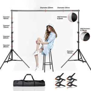 Soporte Ajustable de 2.6*3M para Fondos de Fotografía, Soporte para Fondos de Estudio Fotográfico y de Video - Product Image 5
