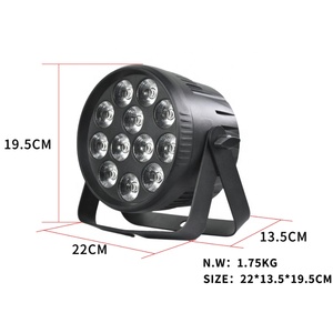 New xiaoqiao 150W 12*10W RGBW 4in1 rgbwa 5in1 rgbwa + UV 6in1 nhôm Die-cast LED <span class=keywords><strong>PAR</strong></span> có thể ánh sáng cho Disco Đảng tổ chức sự kiện hiển thị - Product Image 2