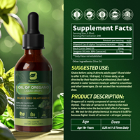 Huile d'origan liquide en gouttes 80% Carvacrol Nigelle Vitamine E Immunité Digestion Antioxydant Végétalien Sans OGM Sans Sucre Complément GMP