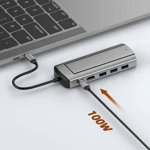 6-in-1 USB-C Hub & Dockingstation mit Festplattenspeicher (<span class=keywords><strong>M</strong></span>.2 NVMe SATA SSD) Typ-C Adapter für Macbook Pro - Aluminiumlegierung Lagerware - Product Image 3