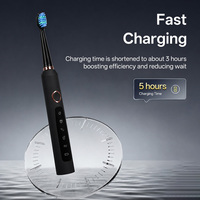 Brosse à dents électrique rechargeable pour adulte, à poils souples, portable, étanche, pour usage domestique, ensemble de brosses à dents transfrontalières