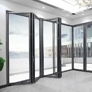 Portes pliantes haut <span class=keywords><strong>de</strong></span> gamme, style européen, personnalisables pour les magasins, les balcons et les cuisines - Product Image 2