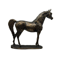 Sculpture de cheval arabe en bronze antique Weivista, trophée en résine pour les concours et les tournois de clubs