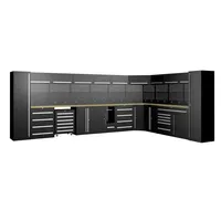 Armoire de garage personnalisée en métal, combinaison d'armoires d'atelier, établi en acier, boîte à outils, armoire de rangement d'outils pour garage