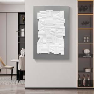 Pittura astratta 3D murale <span class=keywords><strong>in</strong></span> <span class=keywords><strong>legno</strong></span> intaglio pittura decorativa semplice pittura moderna decorazione della parete - Product Image 2