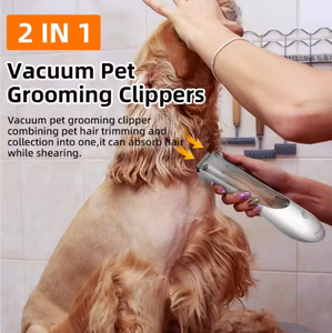 Cortapelos para perros recargable de precisión al por mayor, silencioso, con aspiración, herramienta de aseo para orejas, ojos y patas, hecho de plástico duradero - Product Image 2