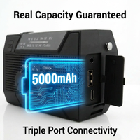 Radio de Emergencia con Linterna LED de Alta Sensibilidad, Alerta Meteorológica NOAA, AM FM WB, Batería Recargable de 5000 mAh