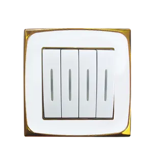 VBQN PC Switch Wall Switch Light Control 4gang2way Oonoff For Hotel