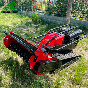 Tondeuse à gazon diesel sur chenilles, largeur de coupe 800mm 1000mm, machine de coupe d'herbe robotisée à fléaux, vente chaude - Product Image 2