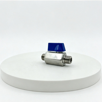 Vanne à boisseau sphérique miniature filetée mâle-femelle en acier inoxydable 304 316, 3/4 pouce DN20 PN63, pour la plomberie - Vente en gros directe usine